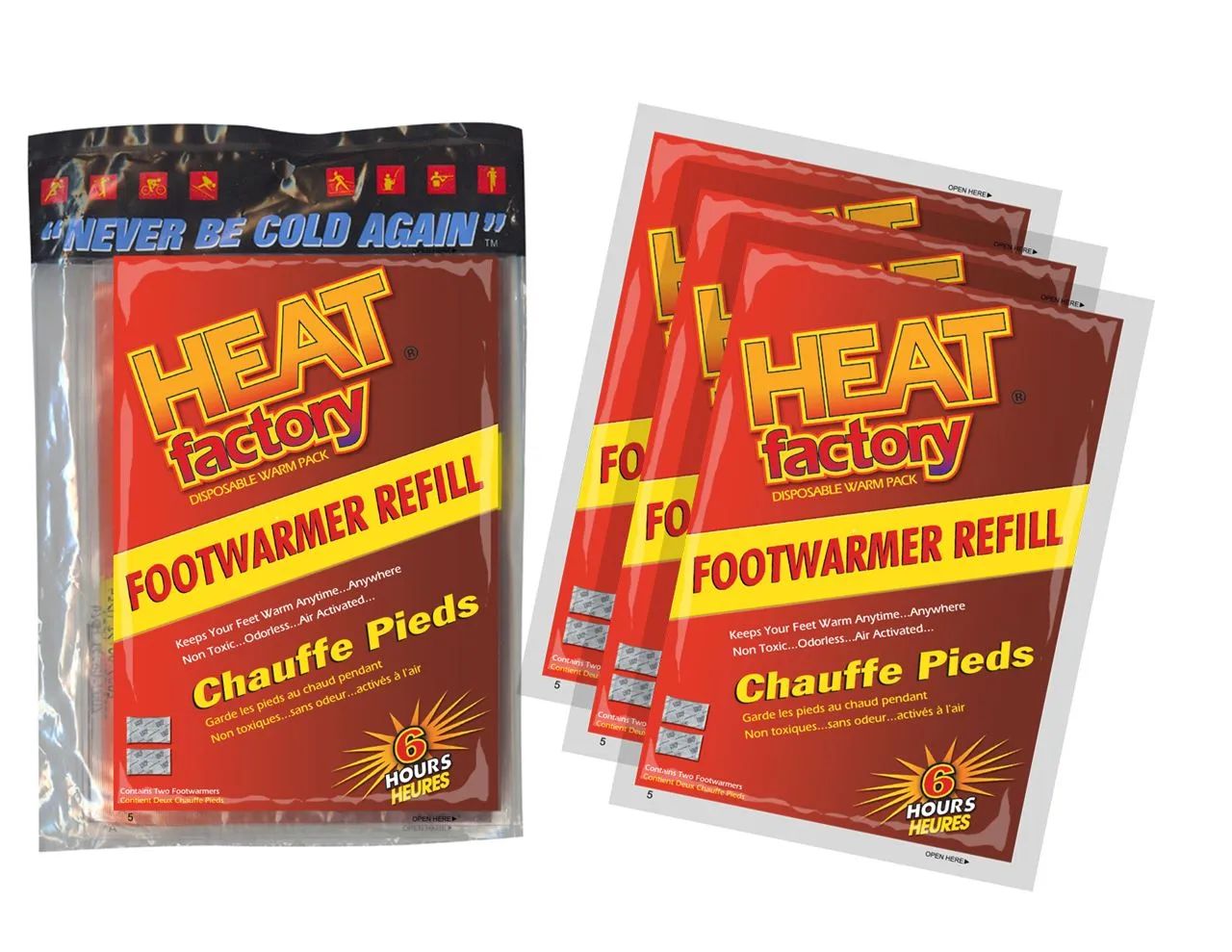 19483 - Heated Footwarmer Poly Bags - 3 Pairs
