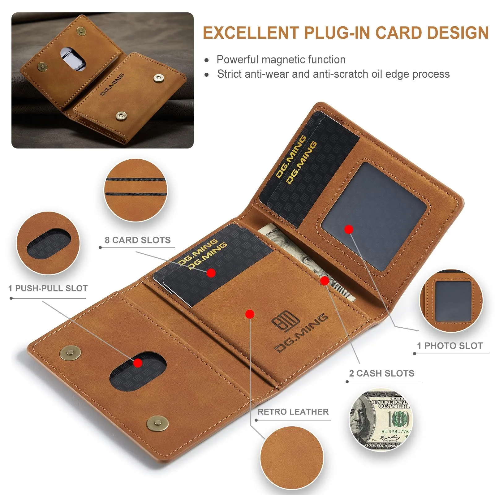 3 Fold Card Bag For Dg.Ming M2 Series Compact & Stylish