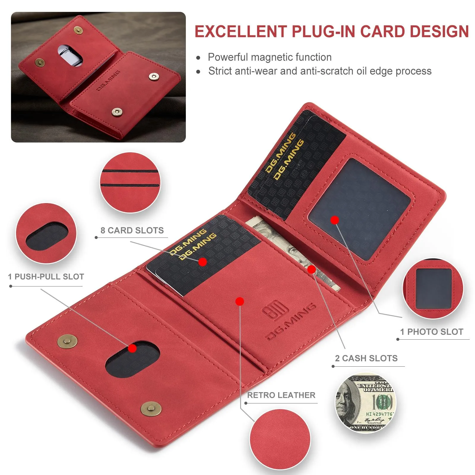 3 Fold Card Bag For Dg.Ming M2 Series Compact & Stylish