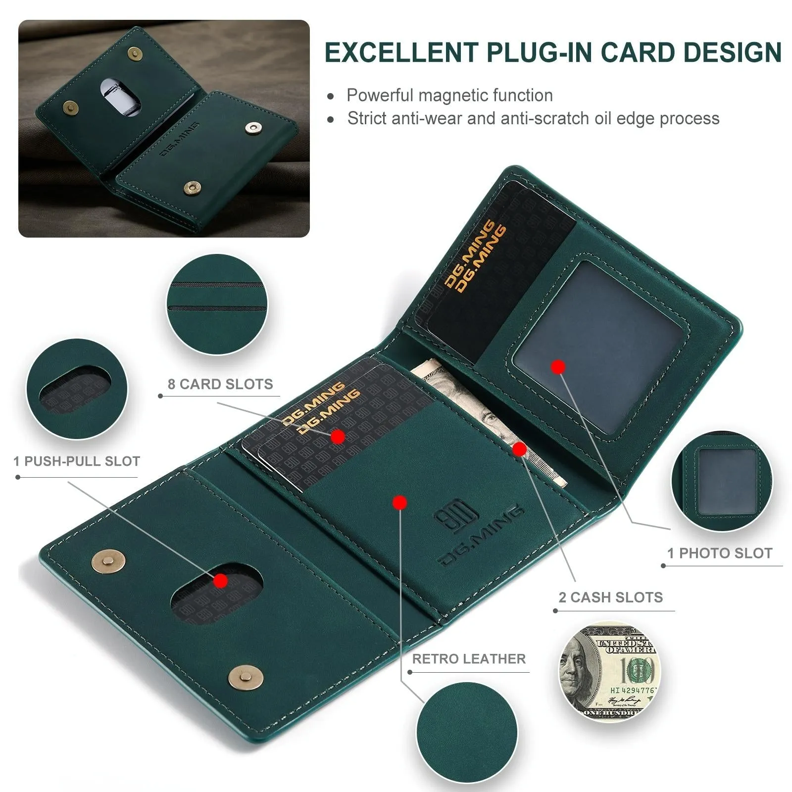 3 Fold Card Bag For Dg.Ming M2 Series Compact & Stylish