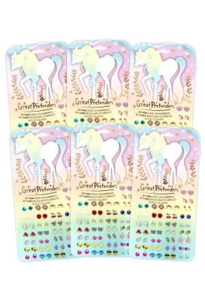 6 Packs of Whimsical Unicorn Earrings