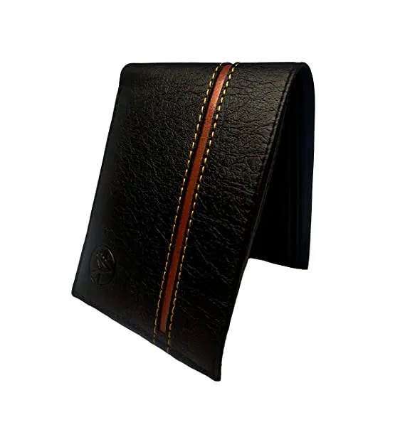 Alpha Nemesis Black Men's Wallet (Deep Stitch)