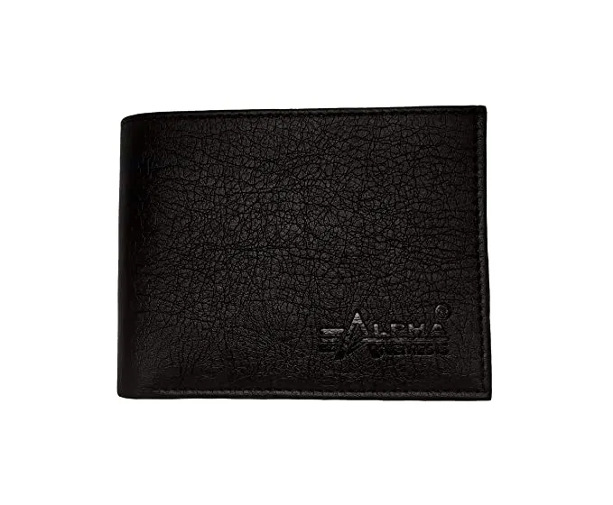 Alpha Nemesis Black Men's Wallet (Simple Plain)