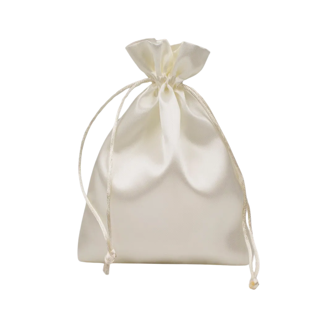 BAG FABRIC IVORY 13.5X17.5CM - 20PCS