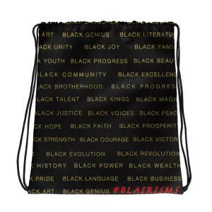 Black Magic Black &Gold Drawstring bag Drawstring bag