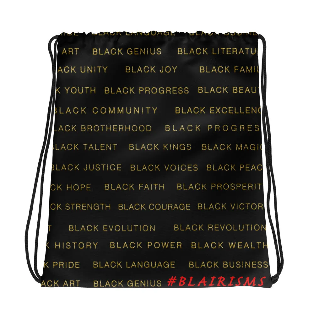 Black Magic Black &Gold Drawstring bag Drawstring bag