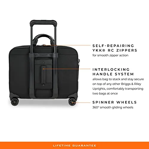 Briggs & Riley @ Work Rolling Briefcase, Black, Large