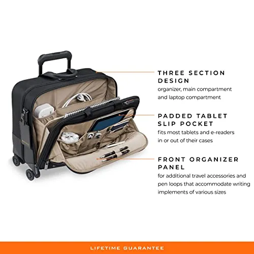 Briggs & Riley @ Work Rolling Briefcase, Black, Large