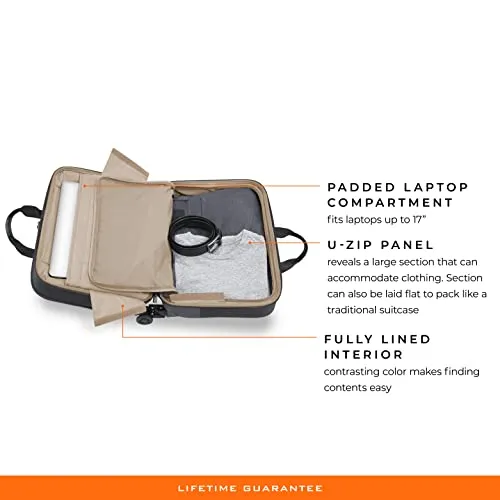 Briggs & Riley @ Work Rolling Briefcase, Black, Large