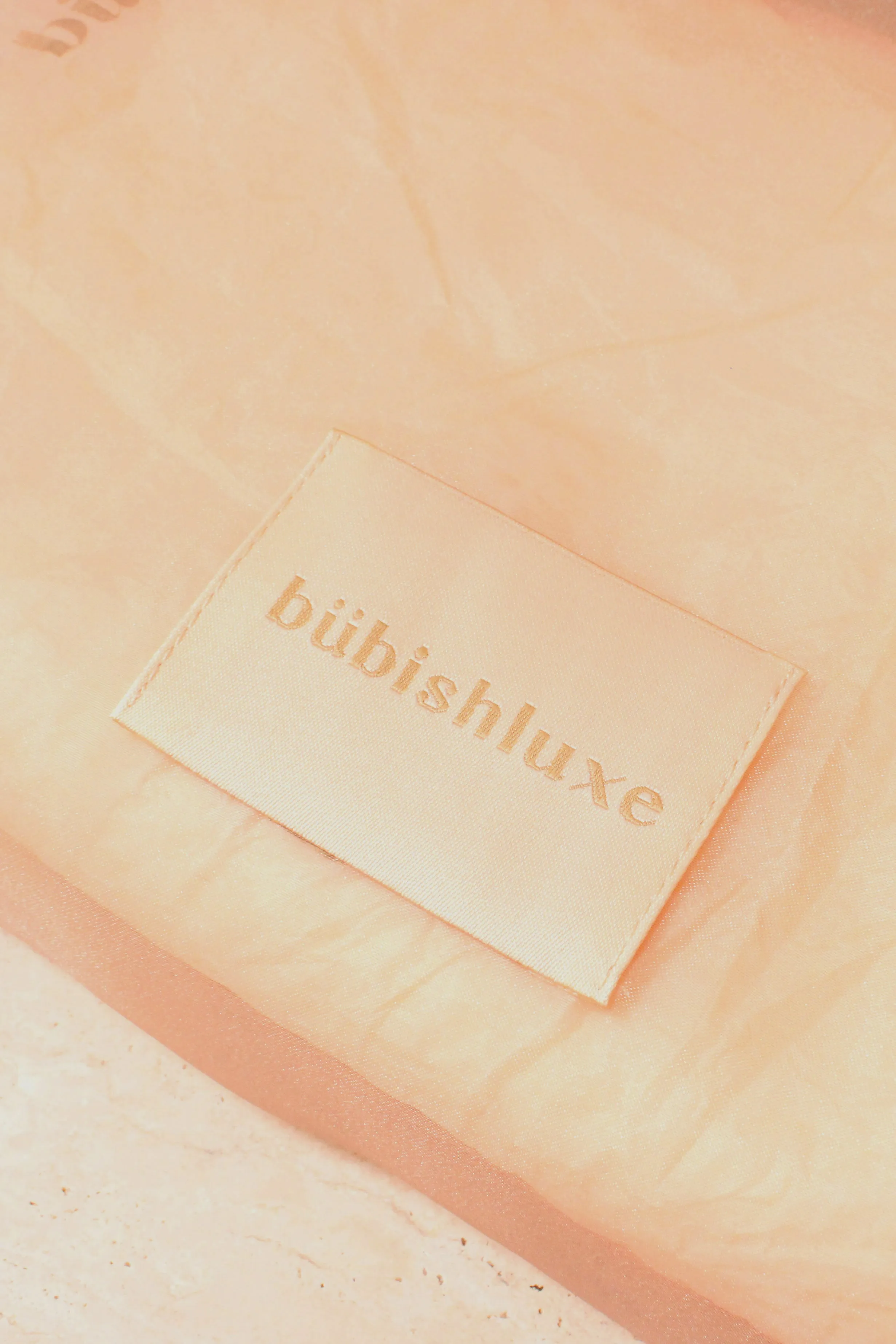 bubish Organza Storage Bag - Peach Pink