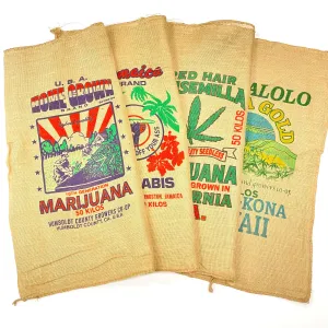 Burlap Bag Wall Hangings