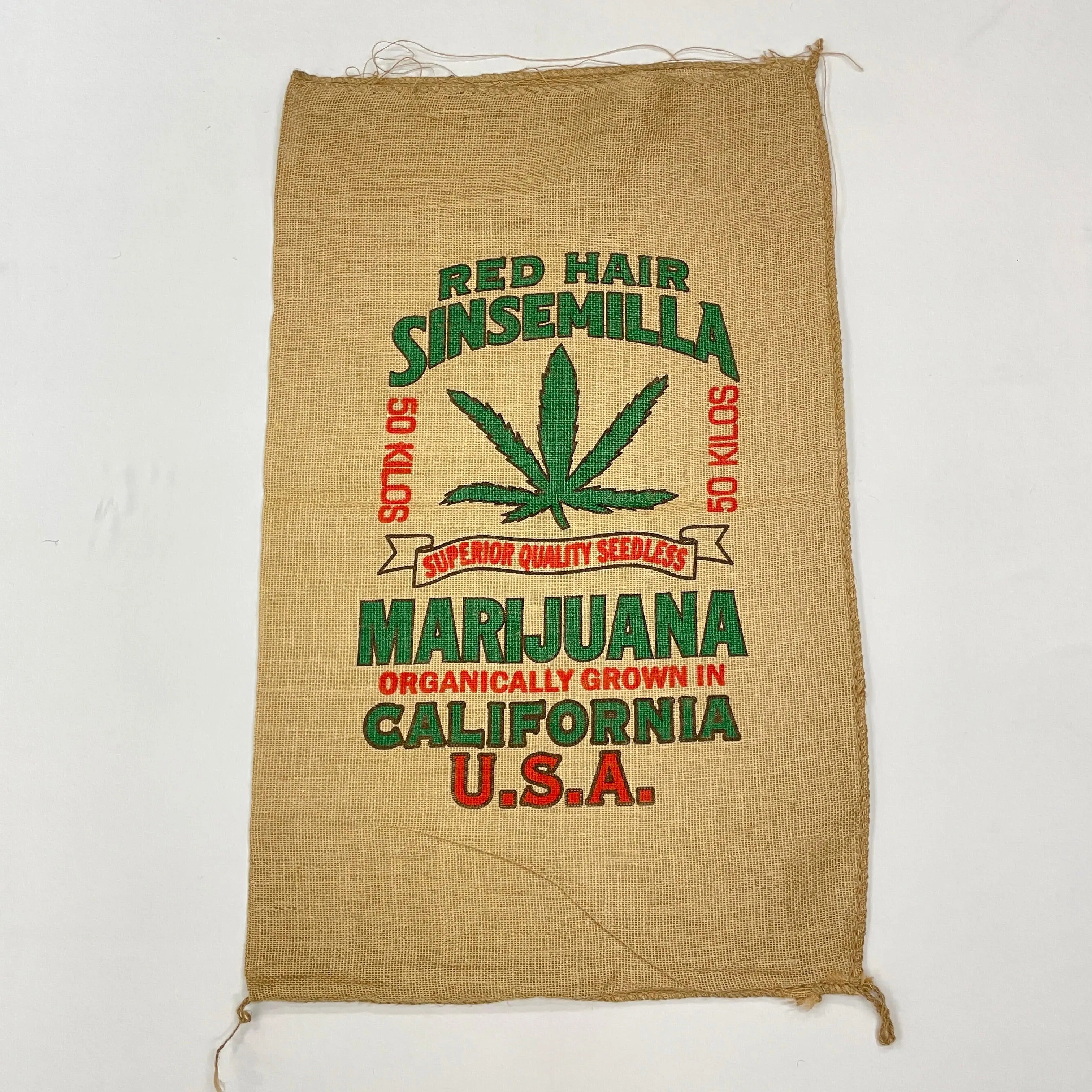 Burlap Bag Wall Hangings