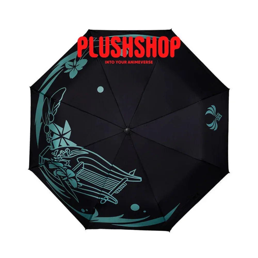 Furina Compact Folding Umbrella Neuvillette Auto Windproof Umbrella with 10 Ribs