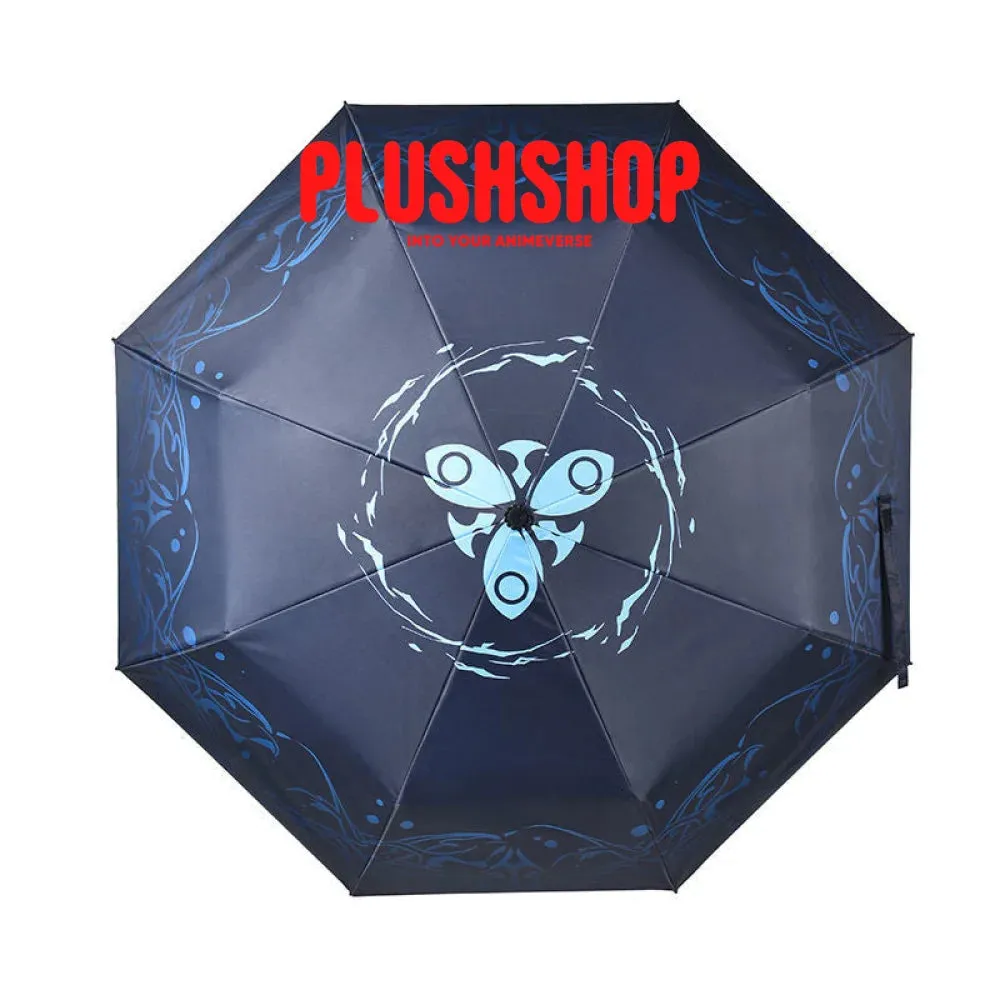 Furina Compact Folding Umbrella Neuvillette Auto Windproof Umbrella with 10 Ribs