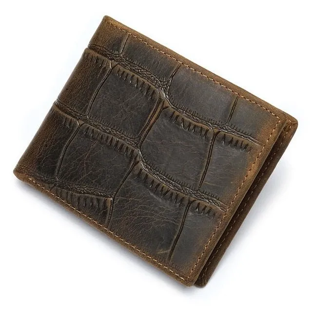 GatorLuxe Exotic Zipper Bifold Wallet