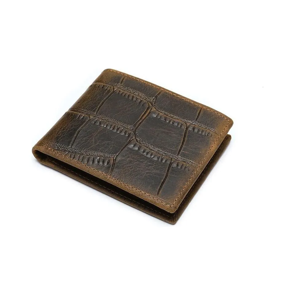 GatorLuxe Exotic Zipper Bifold Wallet