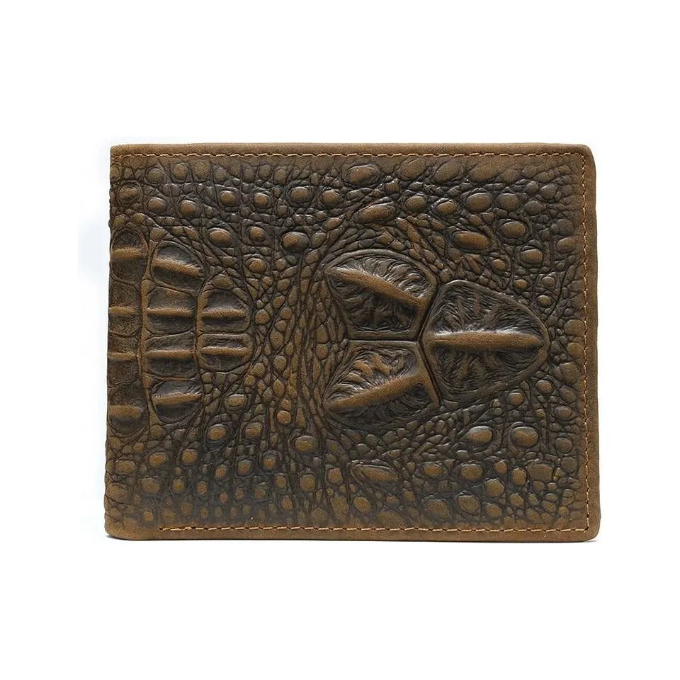 GatorLuxe Exotic Zipper Bifold Wallet