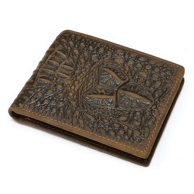 GatorLuxe Exotic Zipper Bifold Wallet