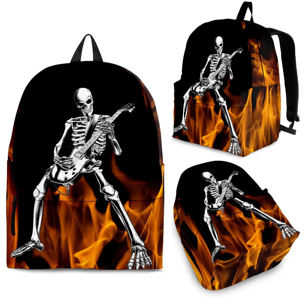 GUITAR PLAYING SKULL BACKPACK