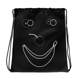 Happy Banana Drawstring bag: Black
