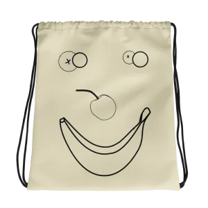 Happy Banana Drawstring bag: Cream