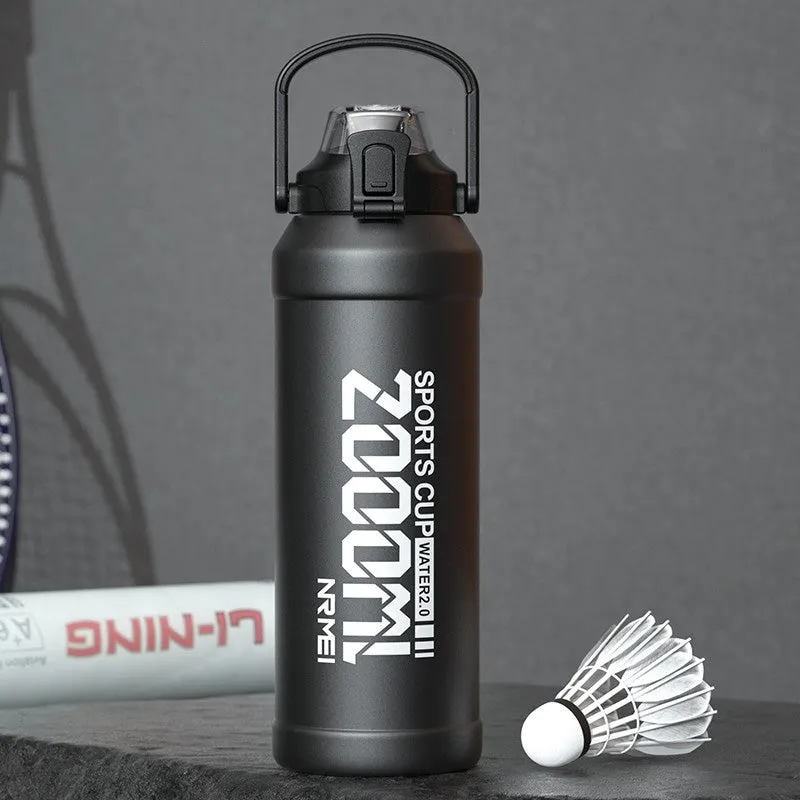 Insulated Stainless Steel Water Bottle with Removable Straw