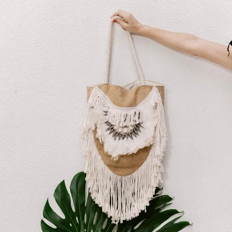 Jute Boho Handbag