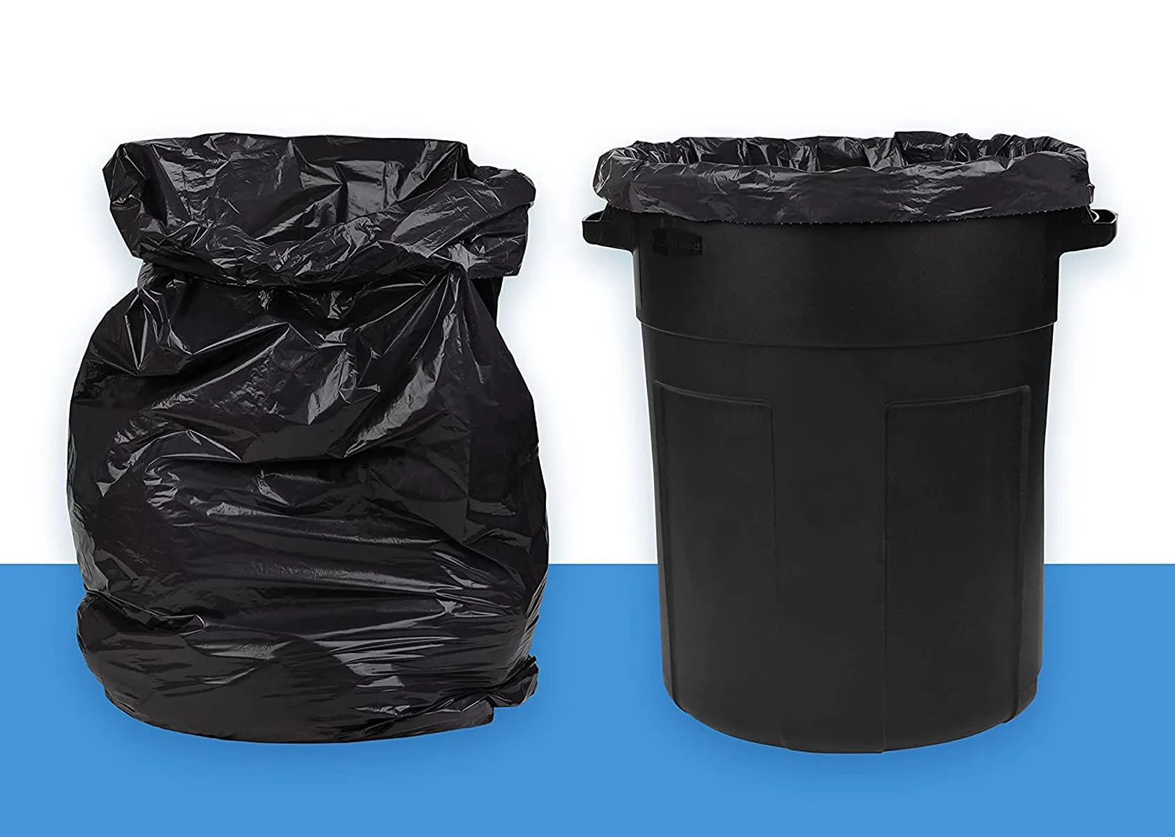 Kuber Industries Medium 120 Garbage Bags/Dustbin Bags, 19x21 Inches (Black)-HS41KUBMART24027