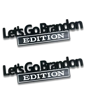 Let's Go Brandon Edition Premium Car/Truck Badge - Black