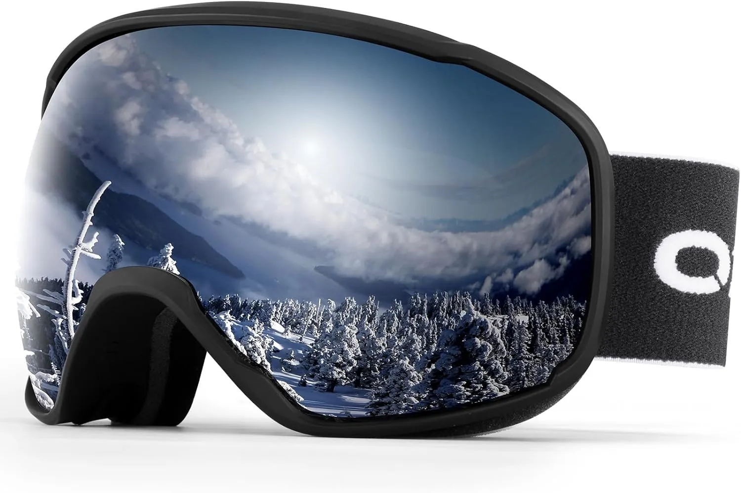 Lunettes de Ski Masque de Snowboard Anti-UV400 Anti-Bue Coupe-Vent | Grande Lentille OTG Sphrique | Homme Femme | Fitnessterapy
