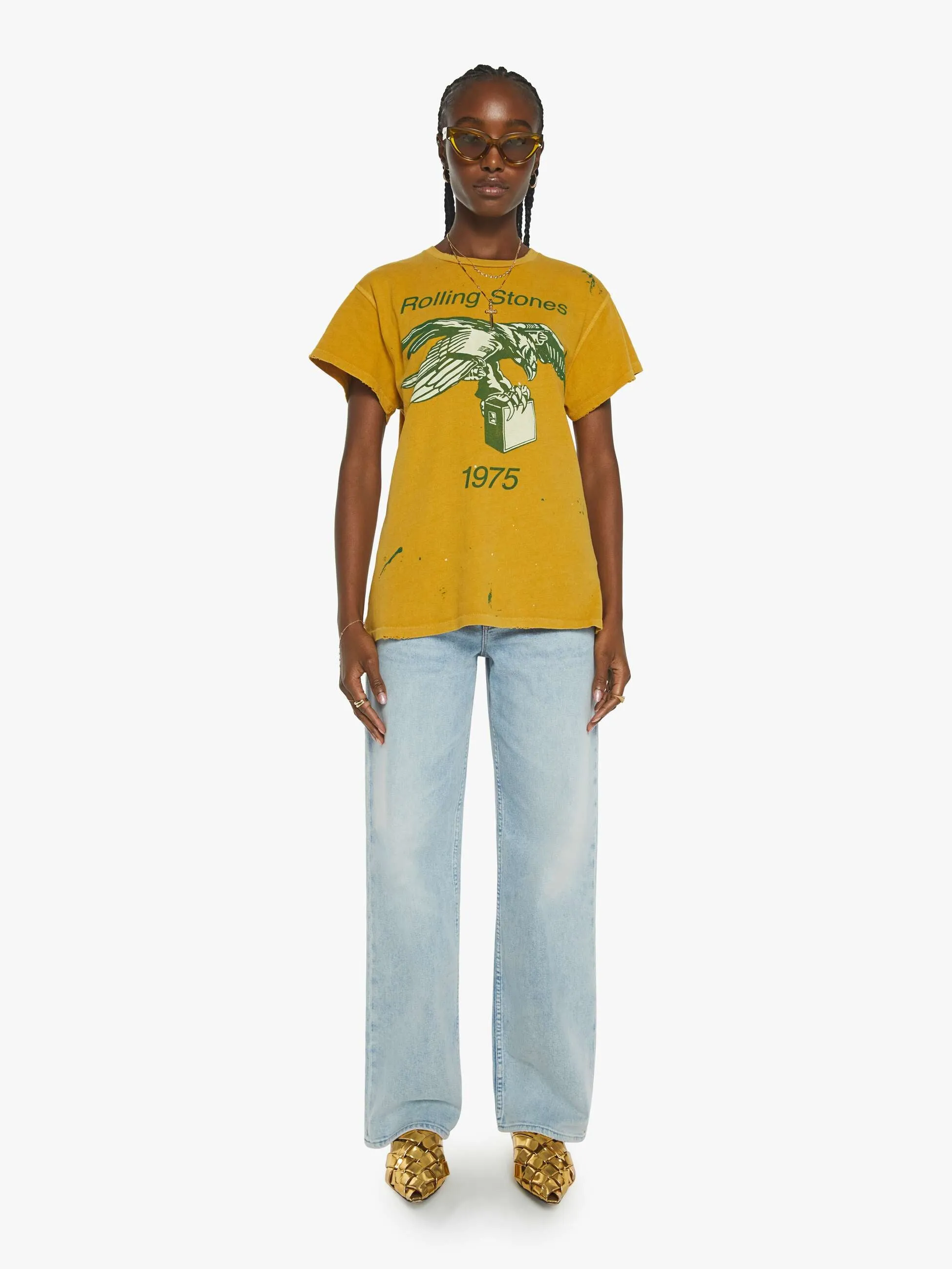 MadeWorn The Rolling Stones Tee - Mustard