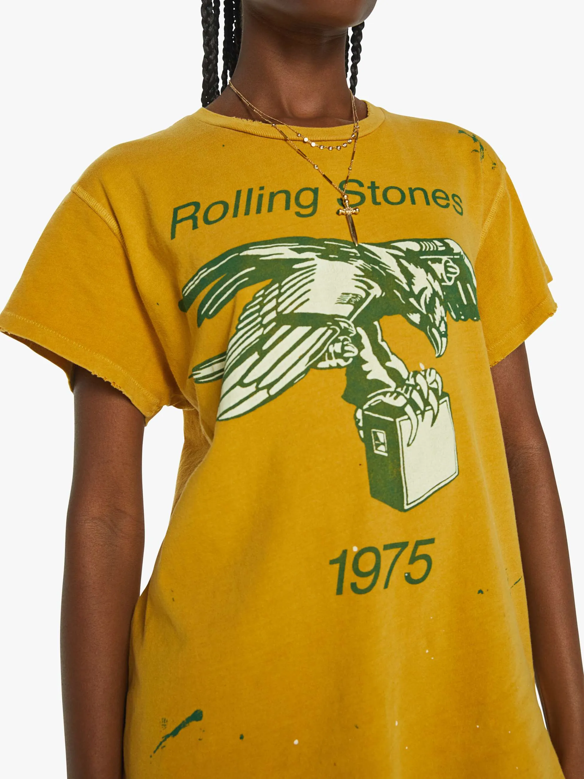 MadeWorn The Rolling Stones Tee - Mustard