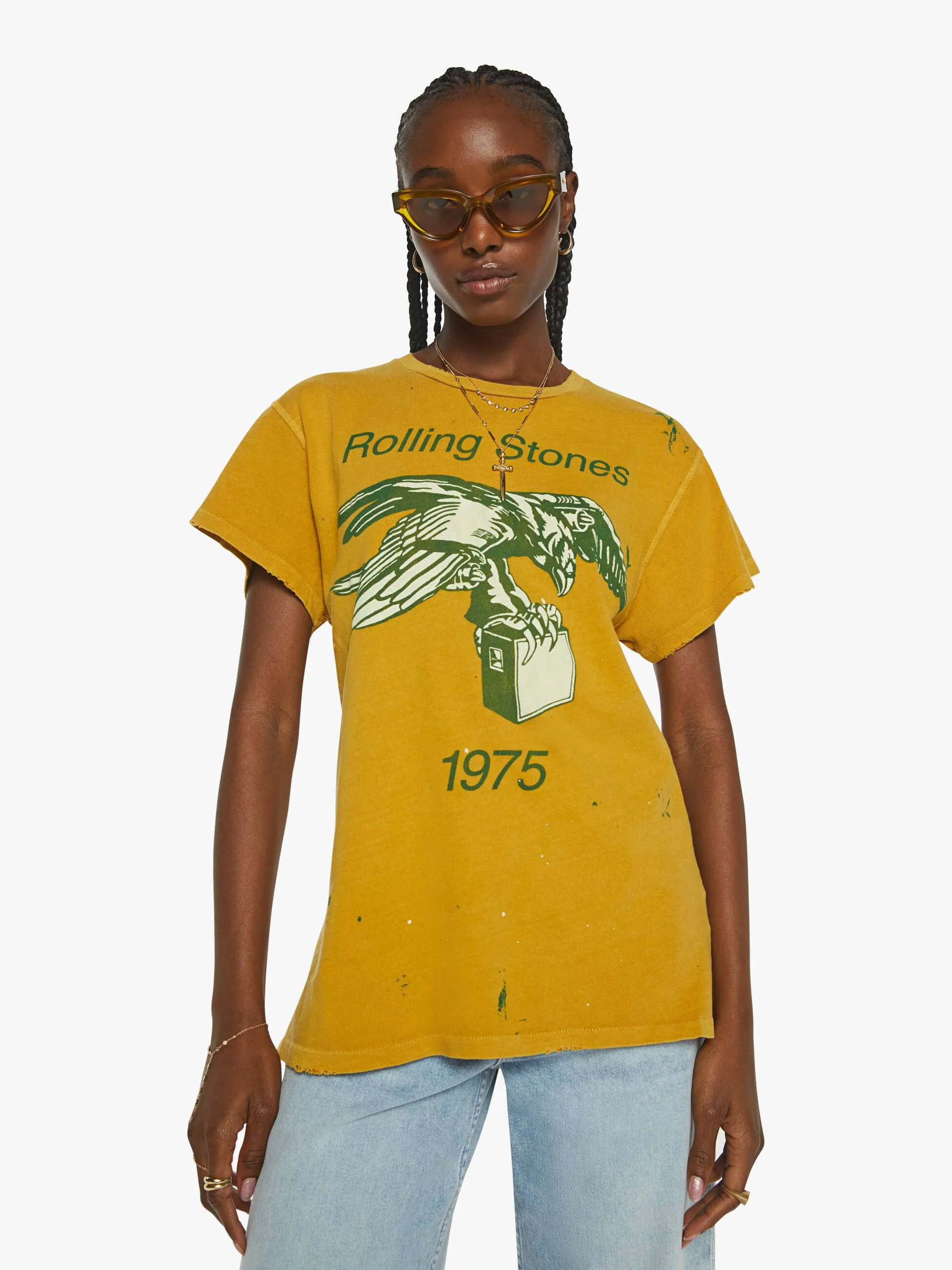 MadeWorn The Rolling Stones Tee - Mustard