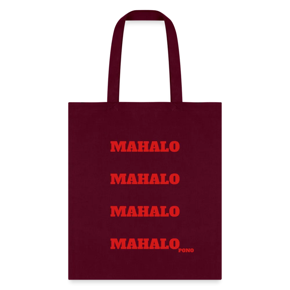 Mahalo Tote Bag