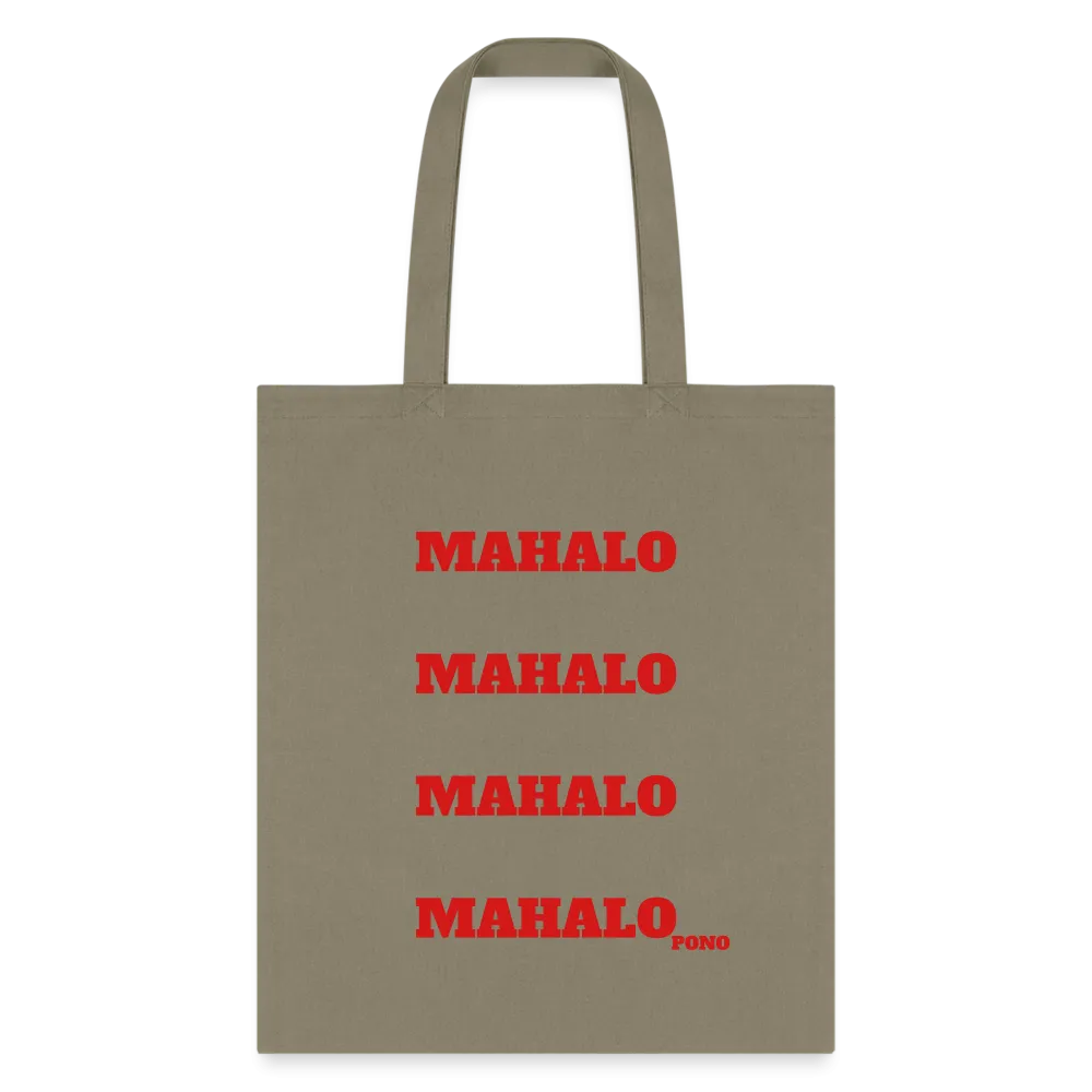 Mahalo Tote Bag