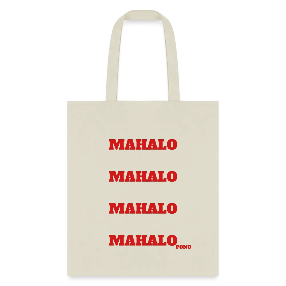 Mahalo Tote Bag