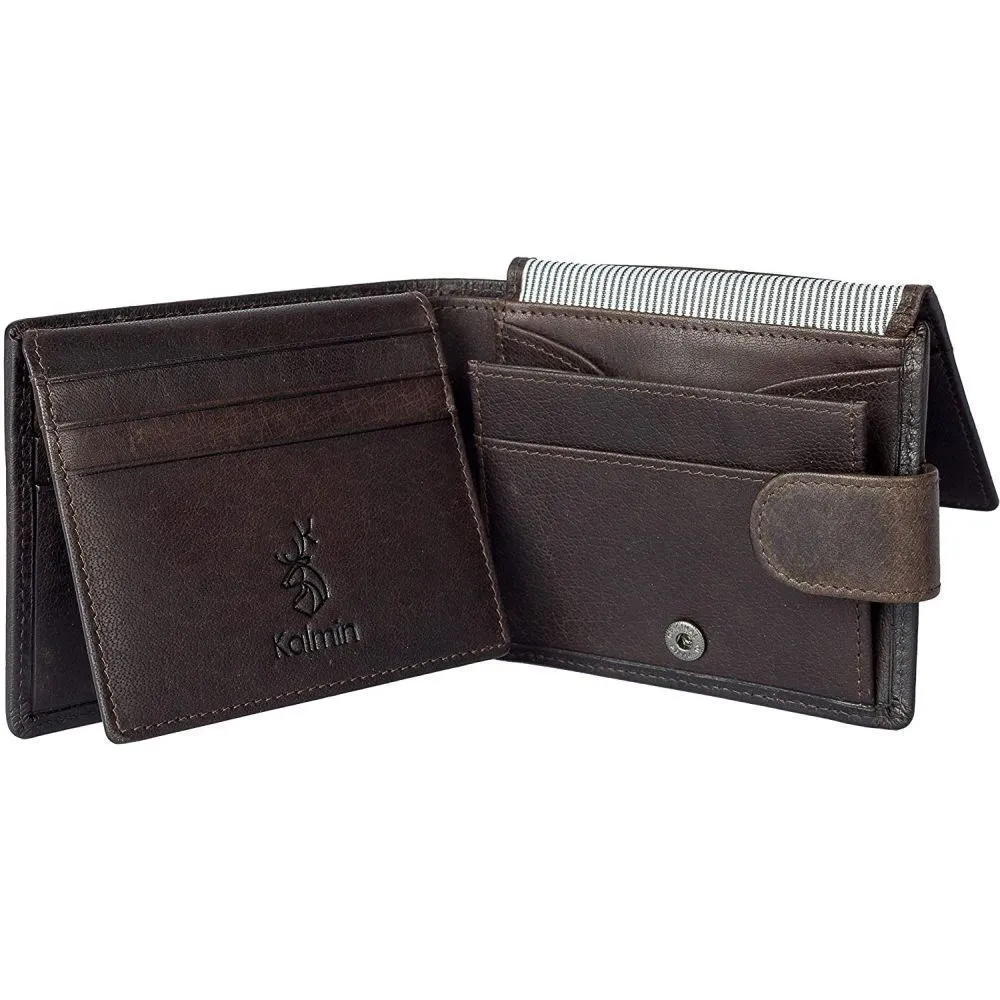 Mala Leather Brown Kalmin Shaftsbury Extra Capacity Tab Wallet