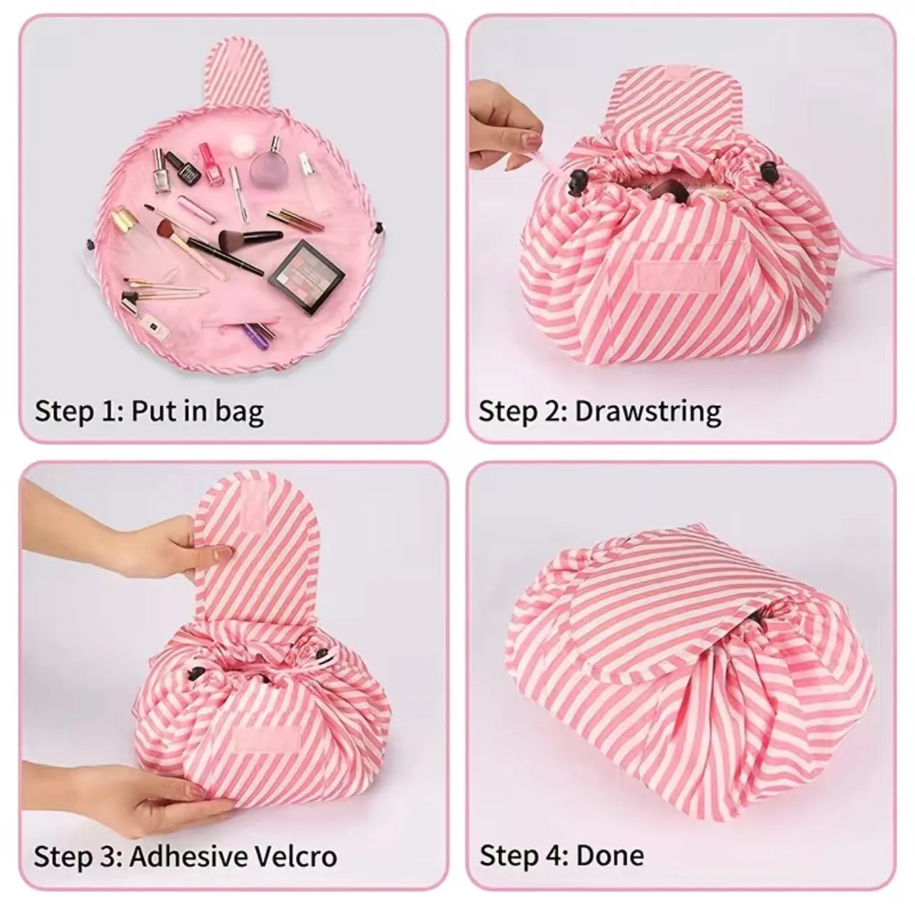 Most Popular Products- TikTok Viral Drawstring Makeup & Cosmetics Bag