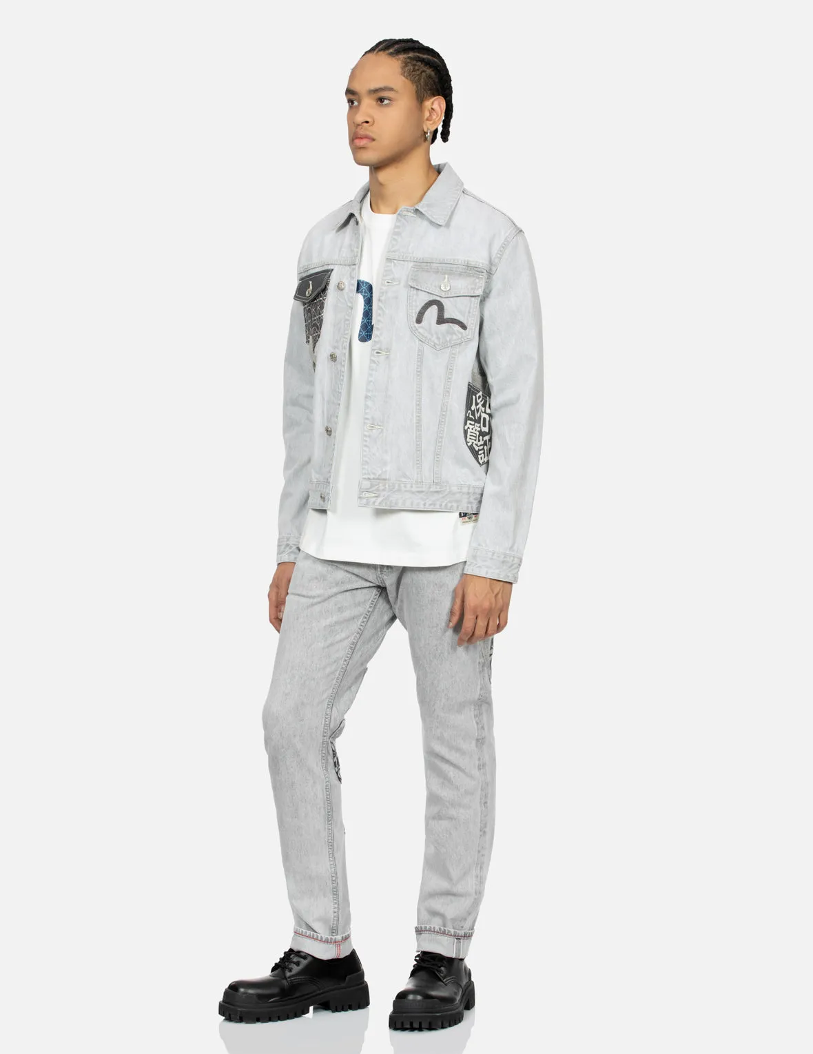 Multi-Pocket Carrot Fit Denim Jeans #2017
