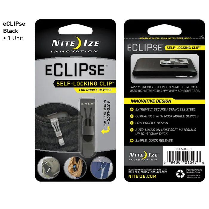 Nite Ize eCLIPse Self Lock Clip - Black