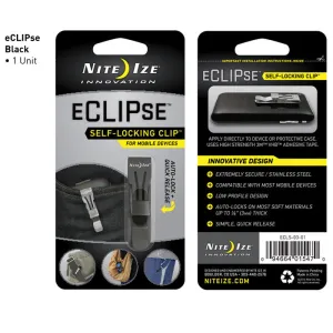 Nite Ize eCLIPse Self Lock Clip - Black