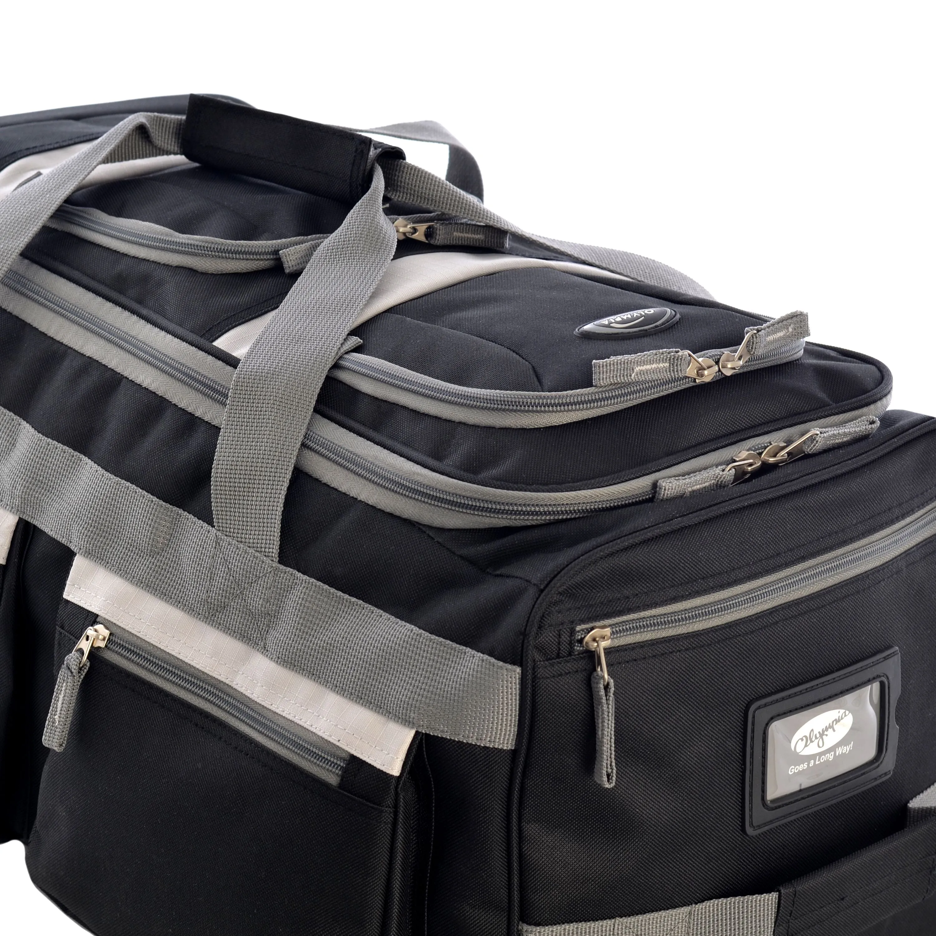 Olympia USA 22" 8 Pocket Rolling Duffel Bag