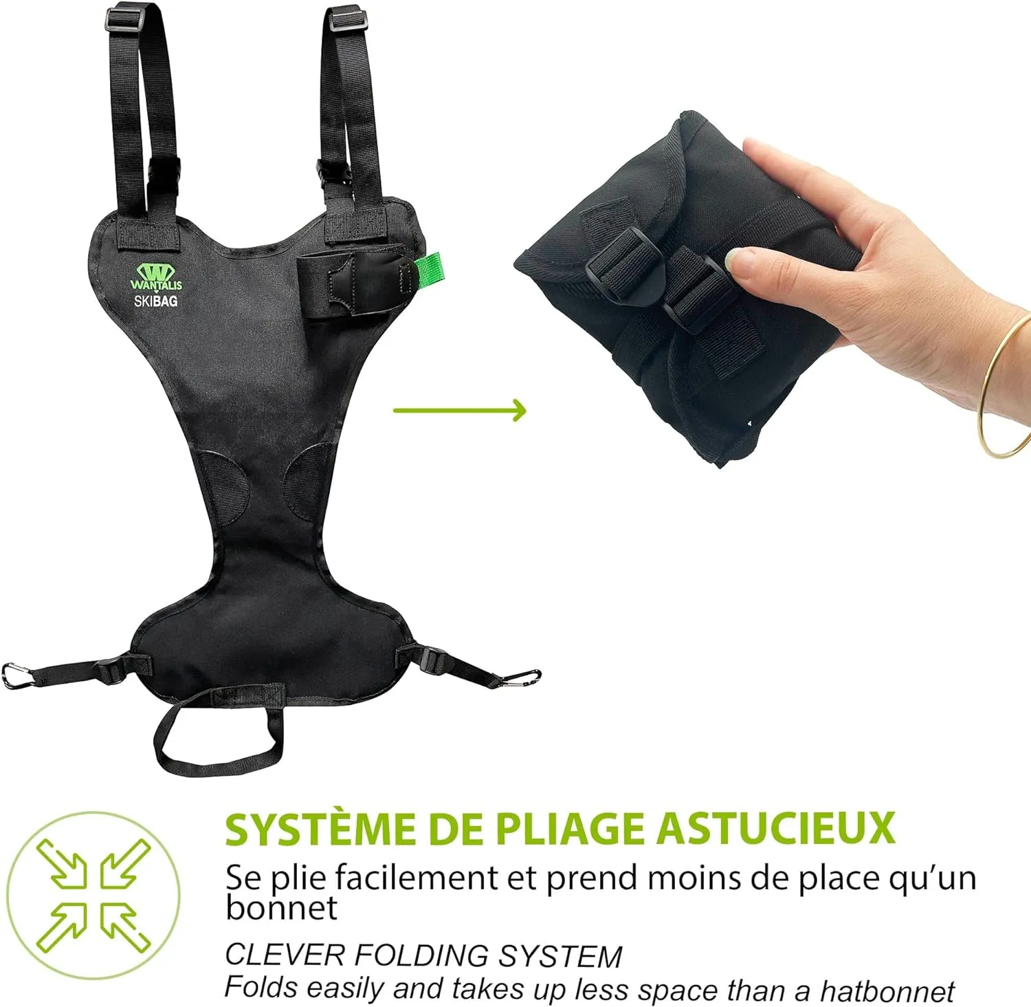 Porte-Ski Deux Mains Libres - Fitnessterapy