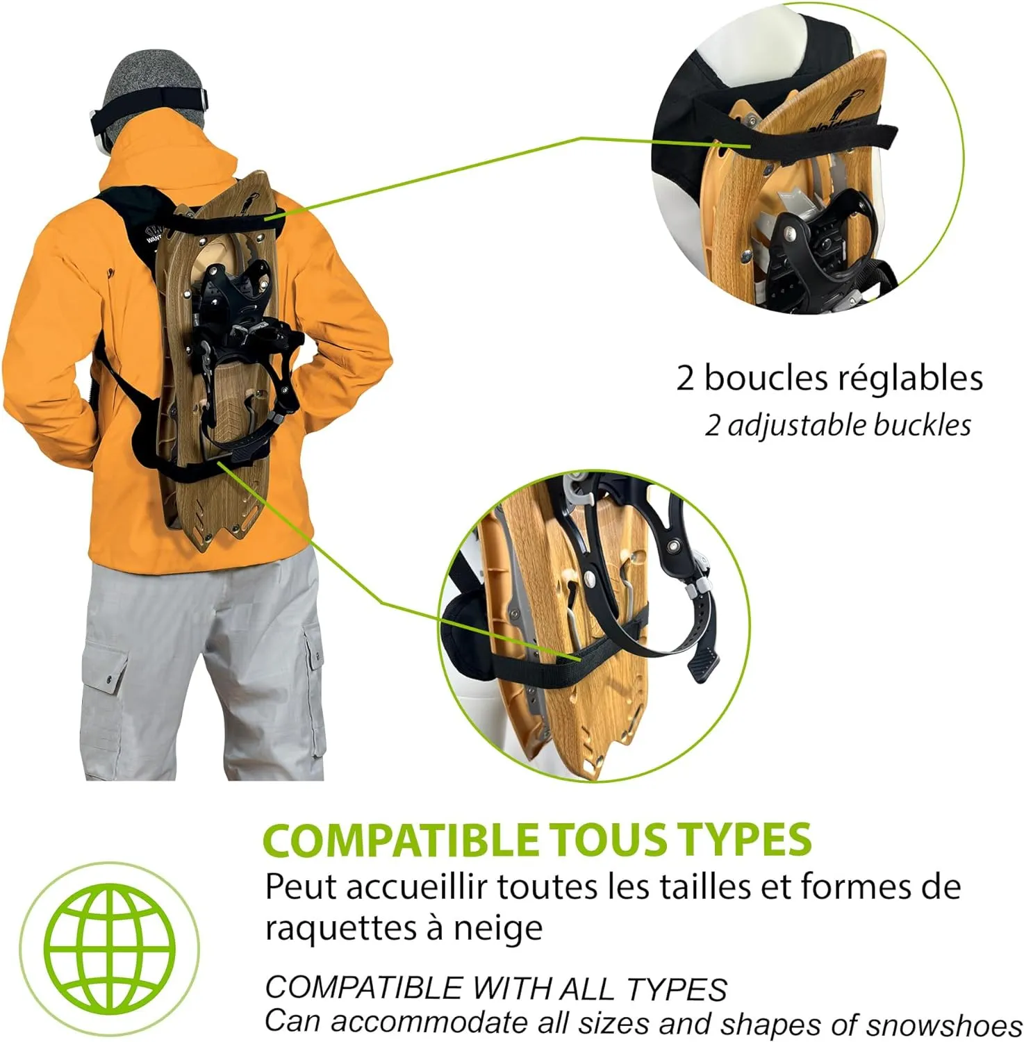 Porte-Ski Deux Mains Libres - Fitnessterapy
