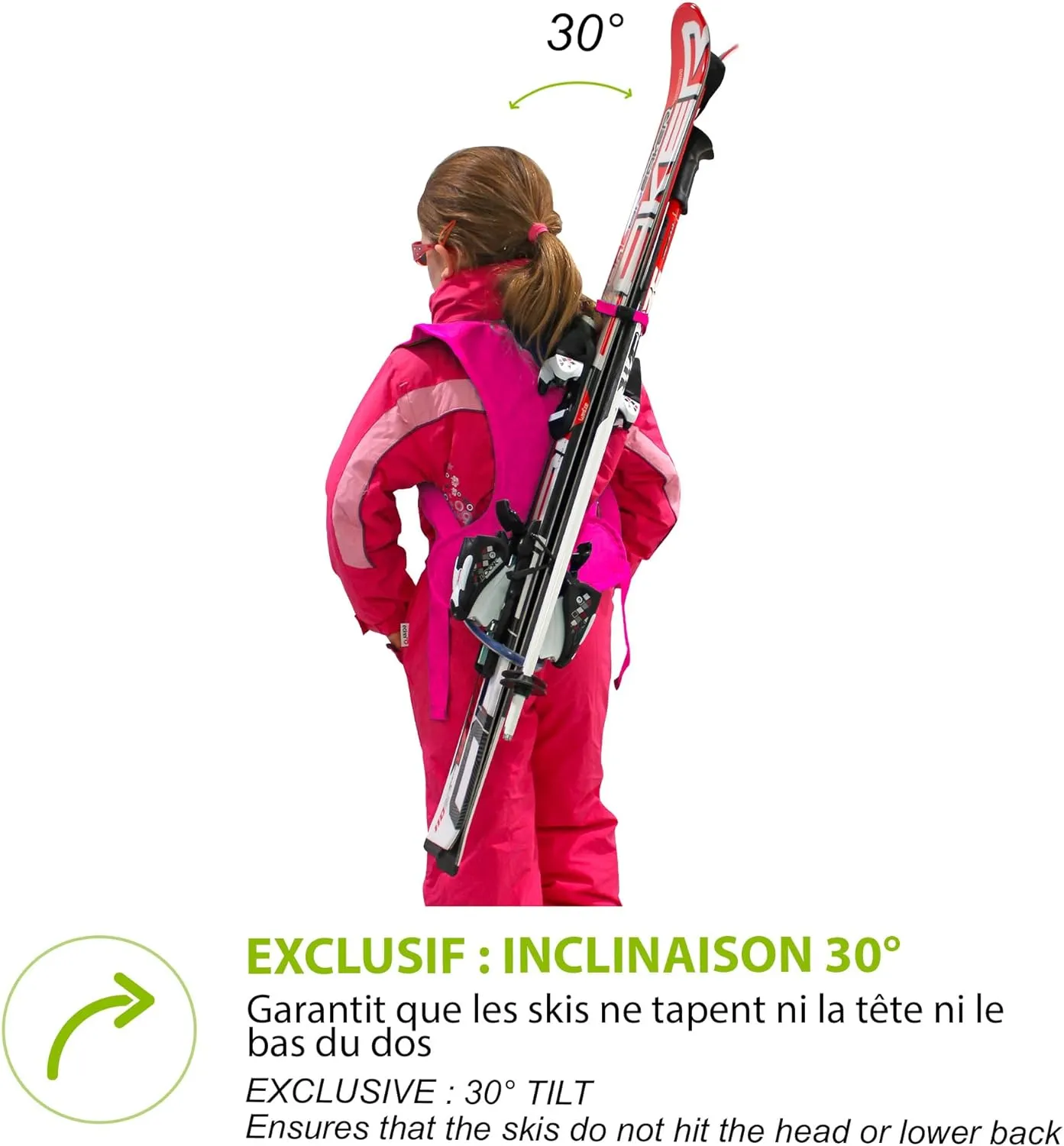 Porte-Ski Deux Mains Libres - Fitnessterapy