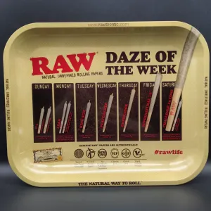 Raw Rolling Tray - Daze of the Week - 10.75x13.25