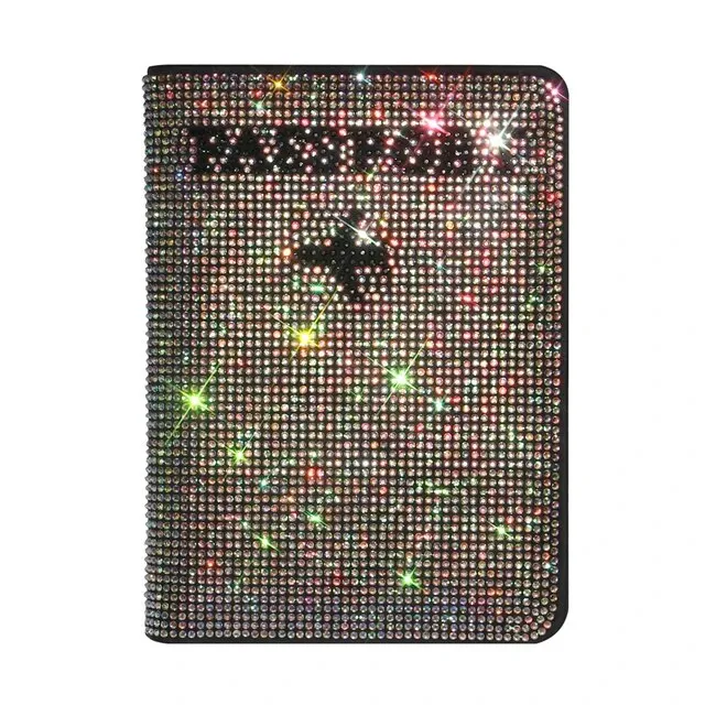 Rhinestone Passport Card Holder