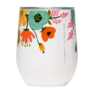 Rifle Paper Co. 12oz Stemless Wine Cup (Lively Floral Cream)