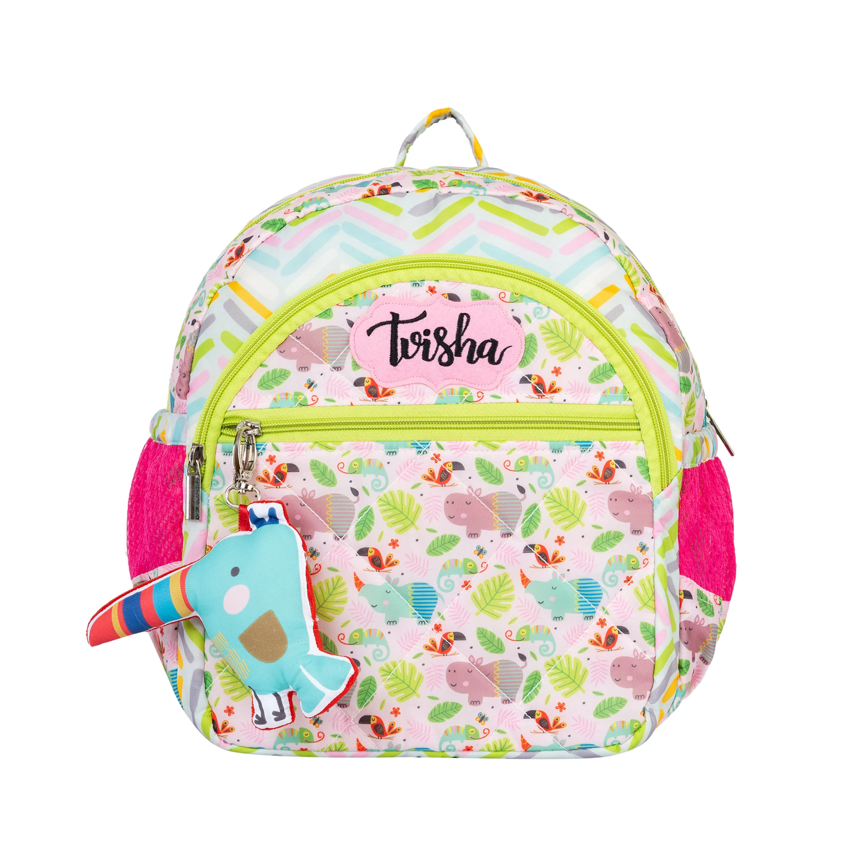 School Bag Set - Pink Hippo