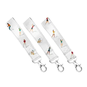 Set of Three - Golfers on the Green Wristlet Straps